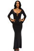 Black Cape Shawl Party Prom Gown